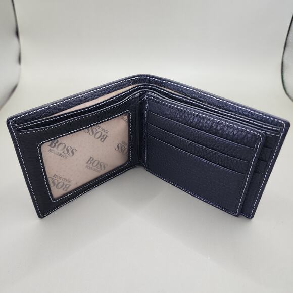 New Hugo Boss 12 compartment wallet black leather. - Picture 3 of 8